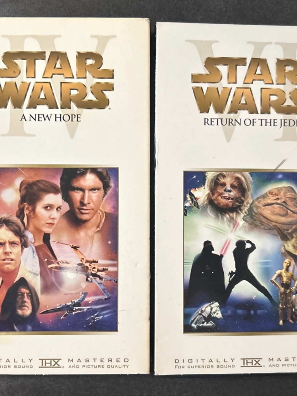 Star Wars IV & VI Classic VHS tape set